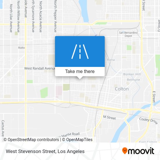 West Stevenson Street map