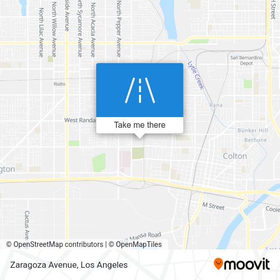 Mapa de Zaragoza Avenue