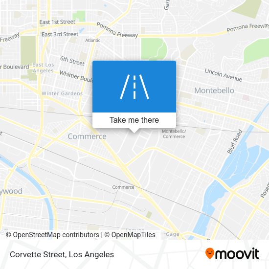 Mapa de Corvette Street