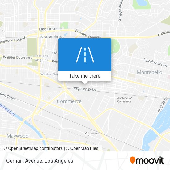 Mapa de Gerhart Avenue