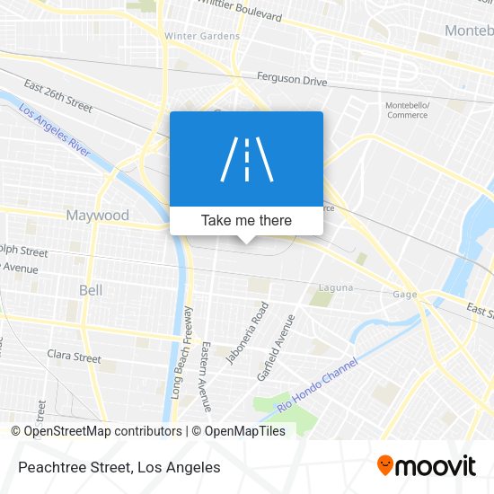 Peachtree Street map
