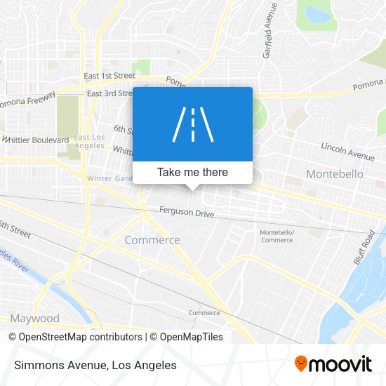 Mapa de Simmons Avenue
