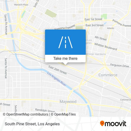 South Pine Street map