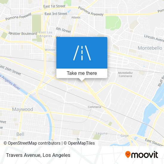 Travers Avenue map