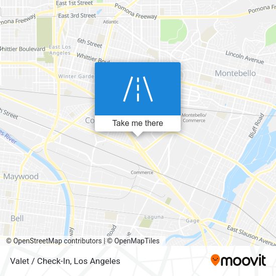 Mapa de Valet / Check-In