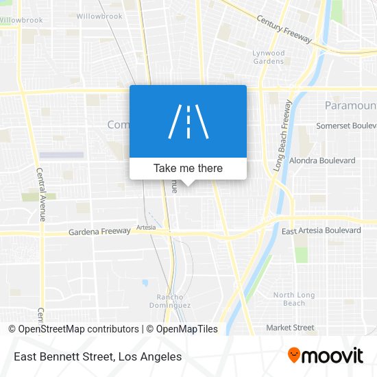 East Bennett Street map