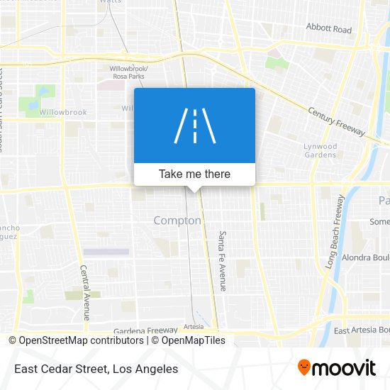 Mapa de East Cedar Street