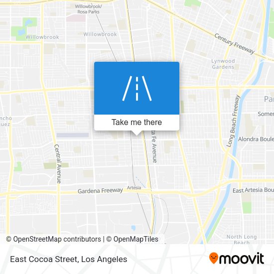 East Cocoa Street map