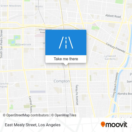 East Mealy Street map