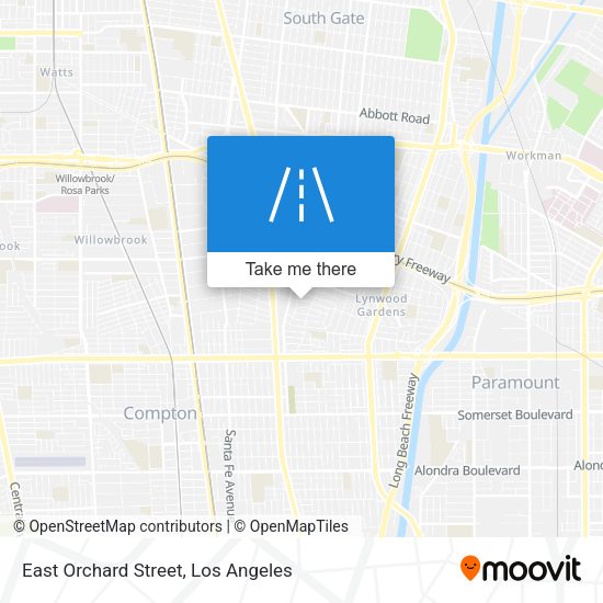 Mapa de East Orchard Street