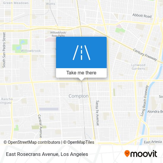 East Rosecrans Avenue map