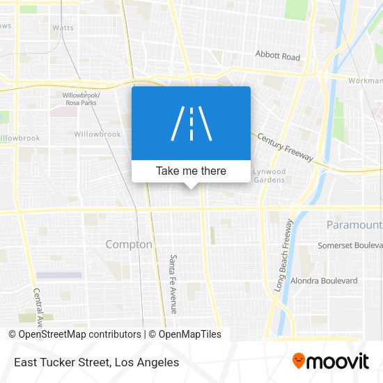Mapa de East Tucker Street