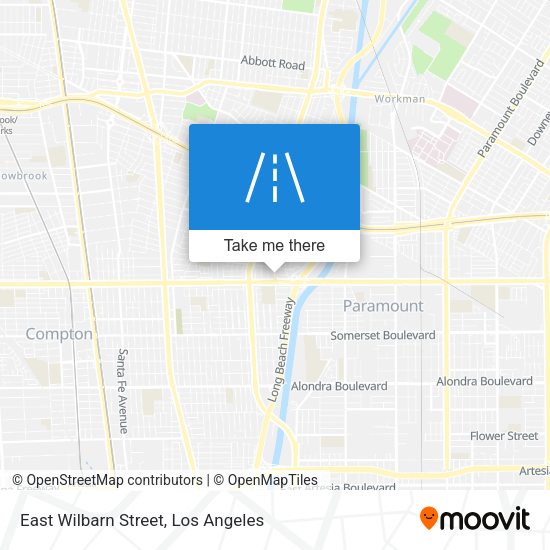 East Wilbarn Street map