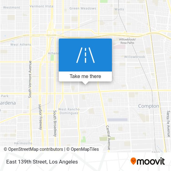 East 139th Street map