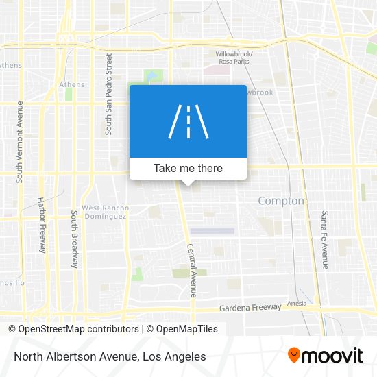 Mapa de North Albertson Avenue
