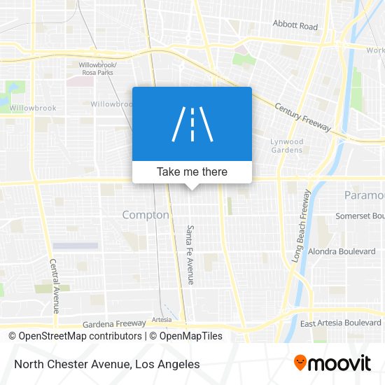 North Chester Avenue map