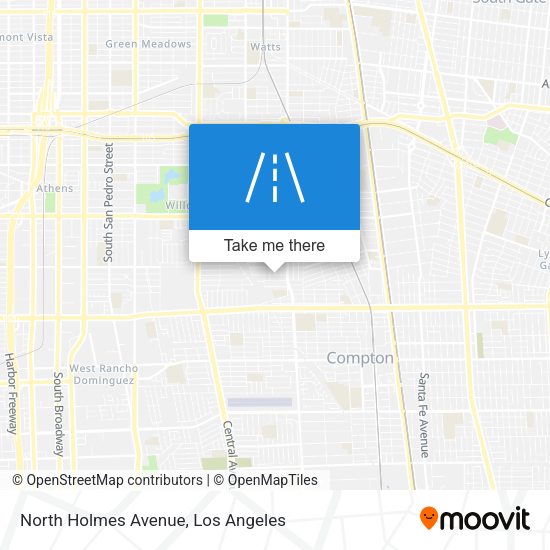 North Holmes Avenue map