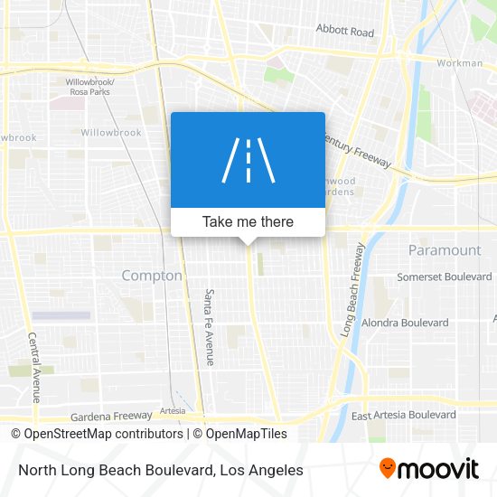North Long Beach Boulevard map