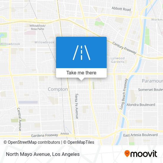 Mapa de North Mayo Avenue