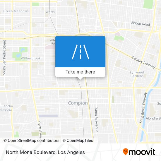 North Mona Boulevard map