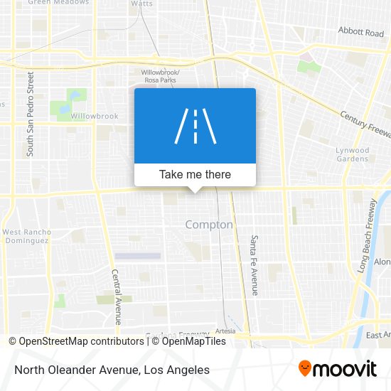 North Oleander Avenue map