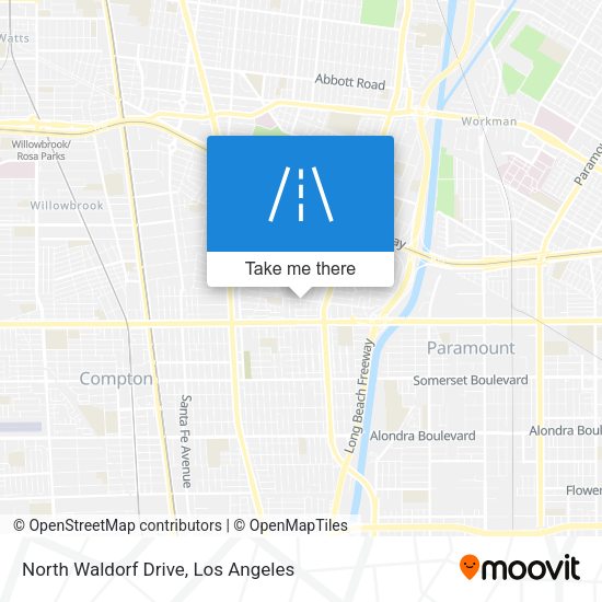 North Waldorf Drive map