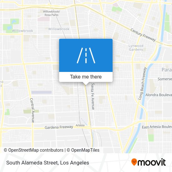 South Alameda Street map