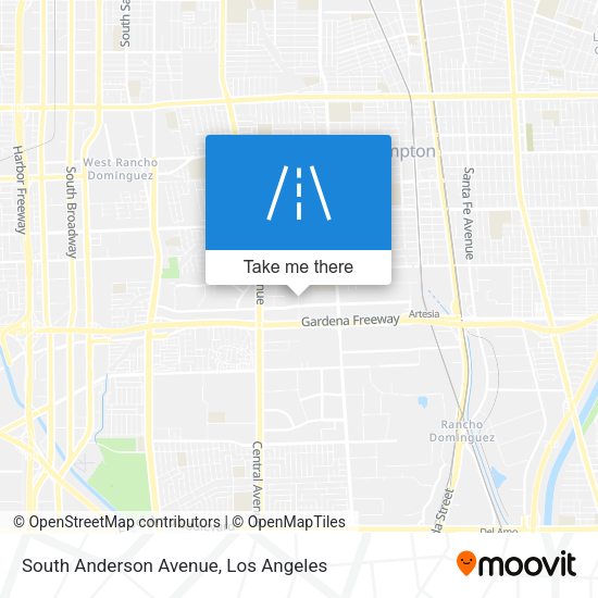 South Anderson Avenue map