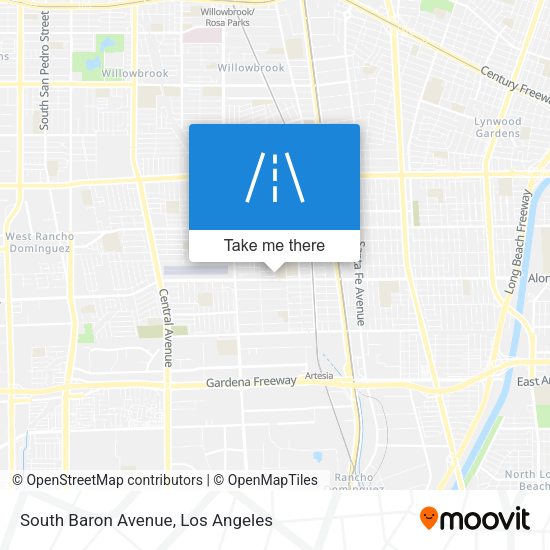 South Baron Avenue map