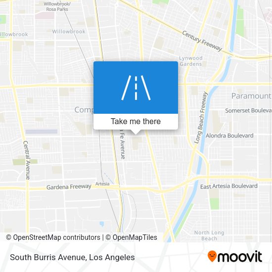 South Burris Avenue map