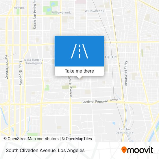 South Cliveden Avenue map