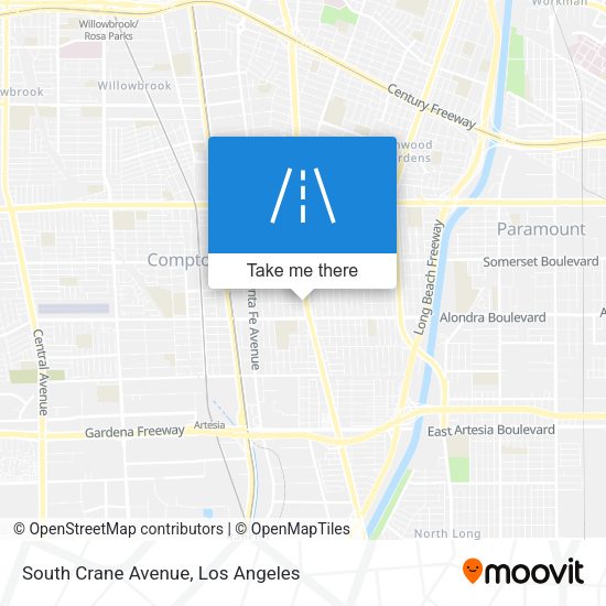 Mapa de South Crane Avenue