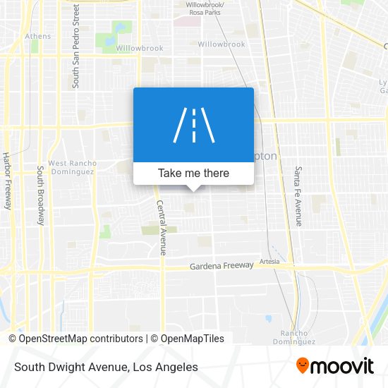 South Dwight Avenue map