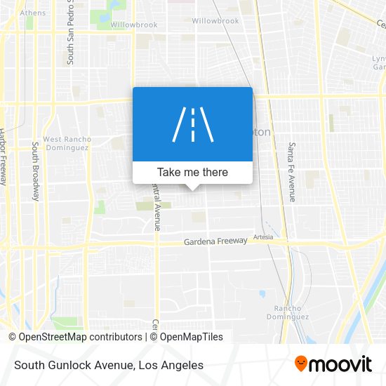South Gunlock Avenue map