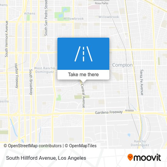 South Hillford Avenue map