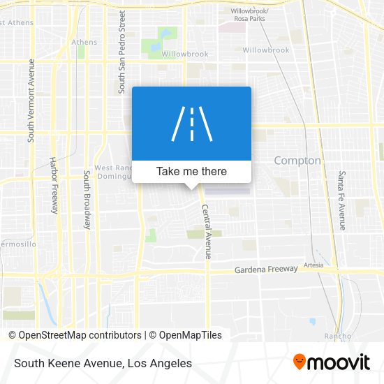 South Keene Avenue map