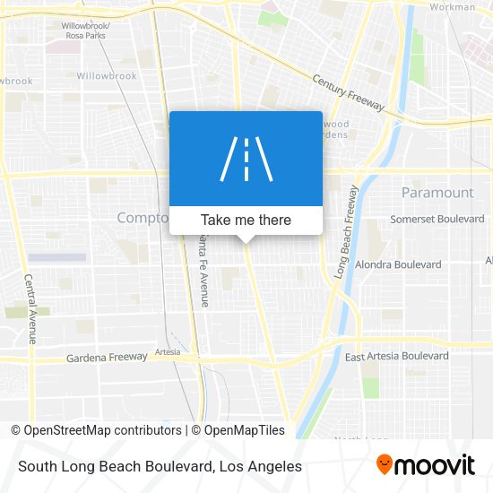 Mapa de South Long Beach Boulevard