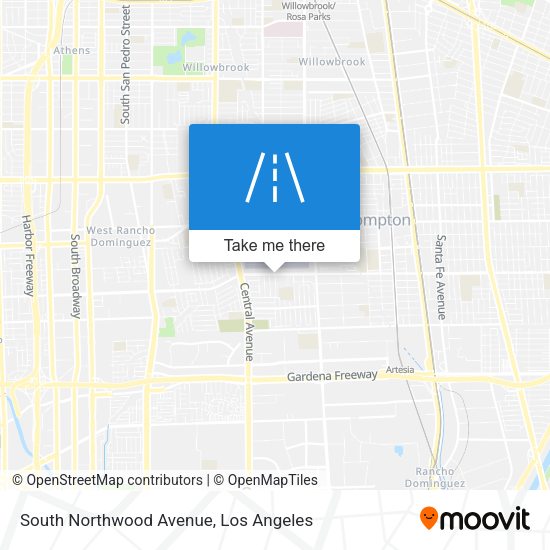 South Northwood Avenue map