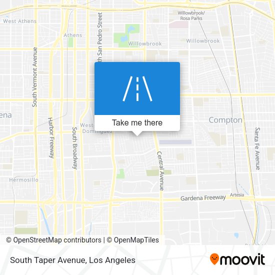 South Taper Avenue map