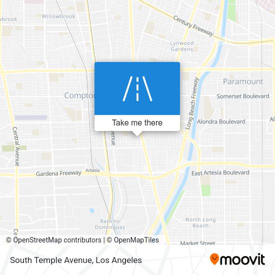 South Temple Avenue map