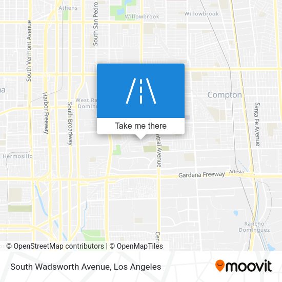 South Wadsworth Avenue map