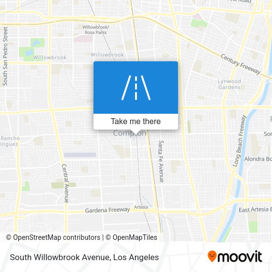 South Willowbrook Avenue map