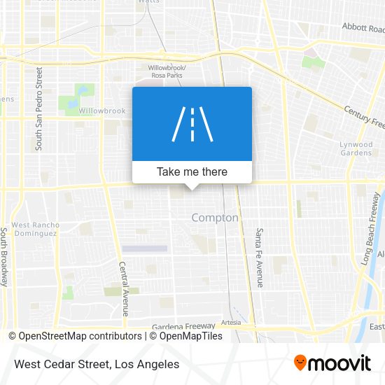 Mapa de West Cedar Street