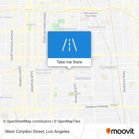 Mapa de West Corydon Street