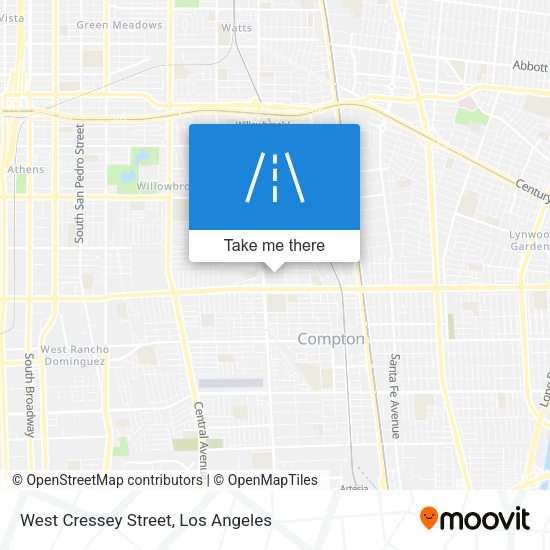 West Cressey Street map