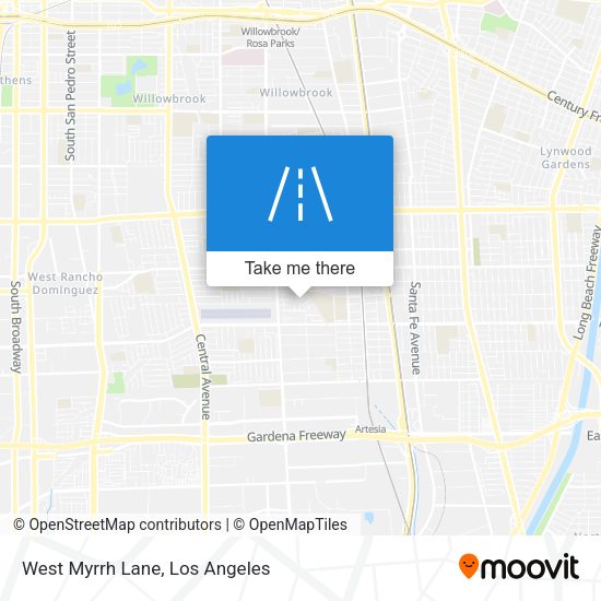 West Myrrh Lane map