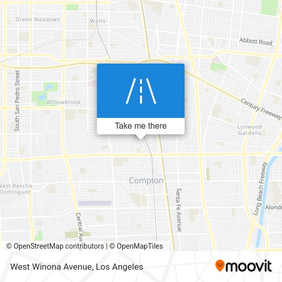 West Winona Avenue map