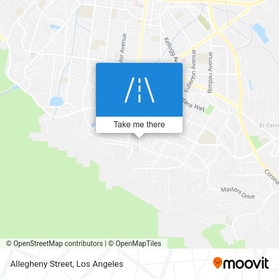 Allegheny Street map