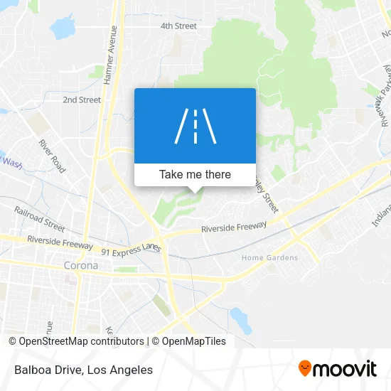 Balboa Drive map