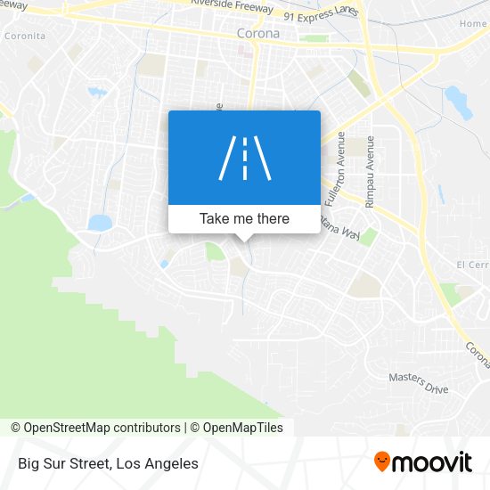Mapa de Big Sur Street